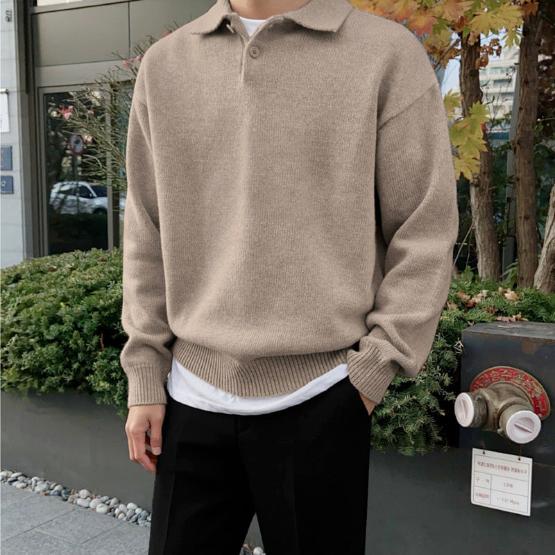 Lokwe™ Julian - Casual Polo Collar Sweater